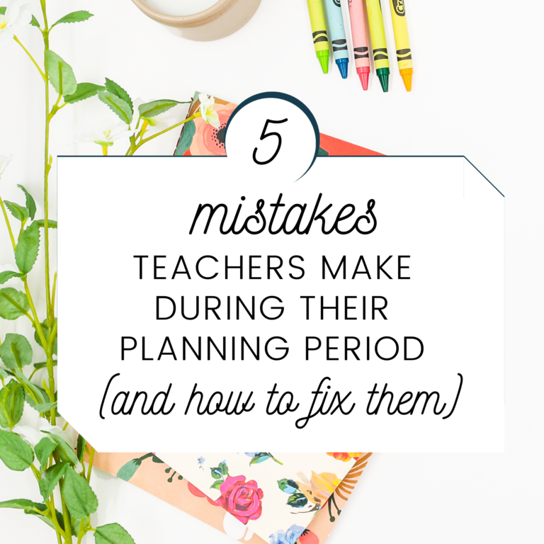 How to Make the Most of Your Planning Period