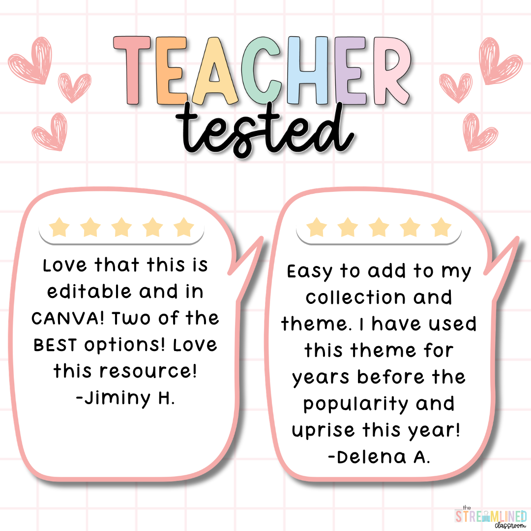 Classroom Decor Bundle - Pastel Prep Theme - Image 11