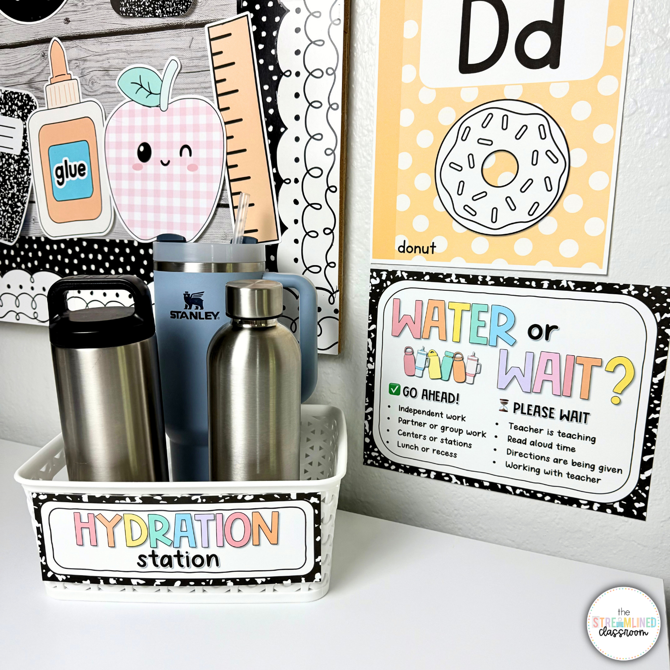 Hydration Station with Numbers | Water Bottle Station Signs - Image 5
