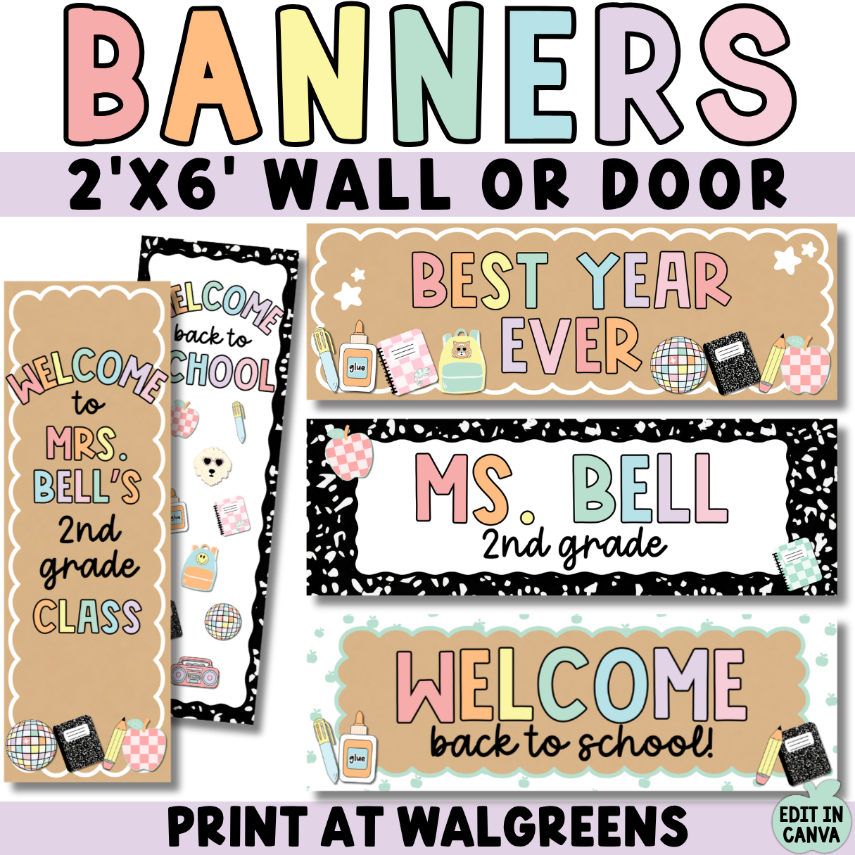 Classroom Banners | Welcome Back Printable Door Banners