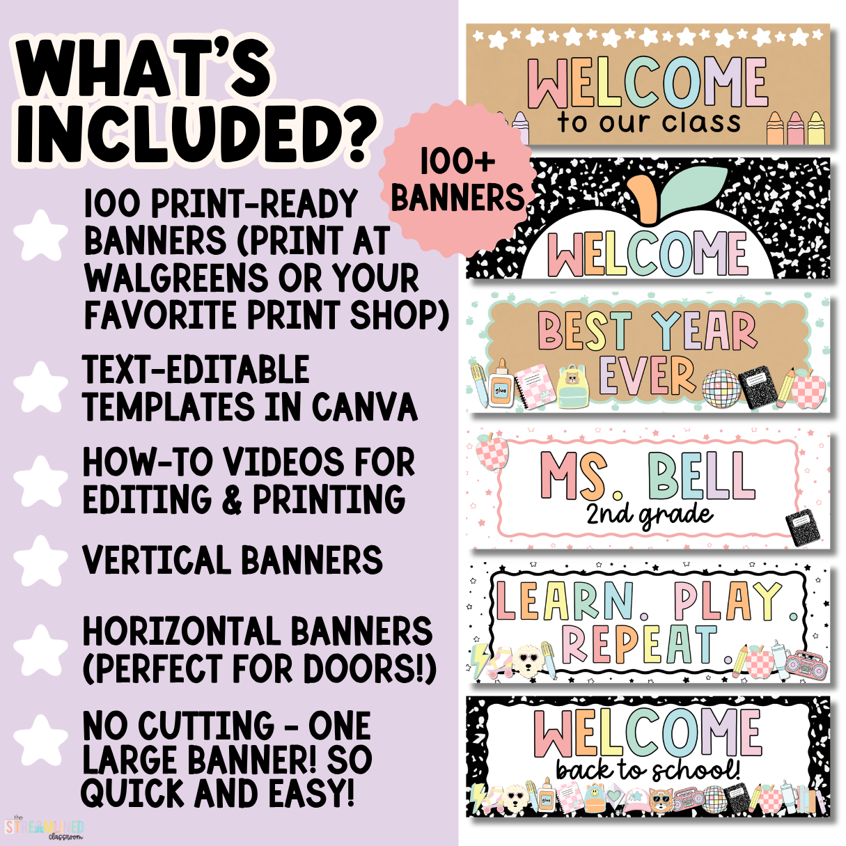 Classroom Banners | Welcome Back Printable Door Banners - Image 4
