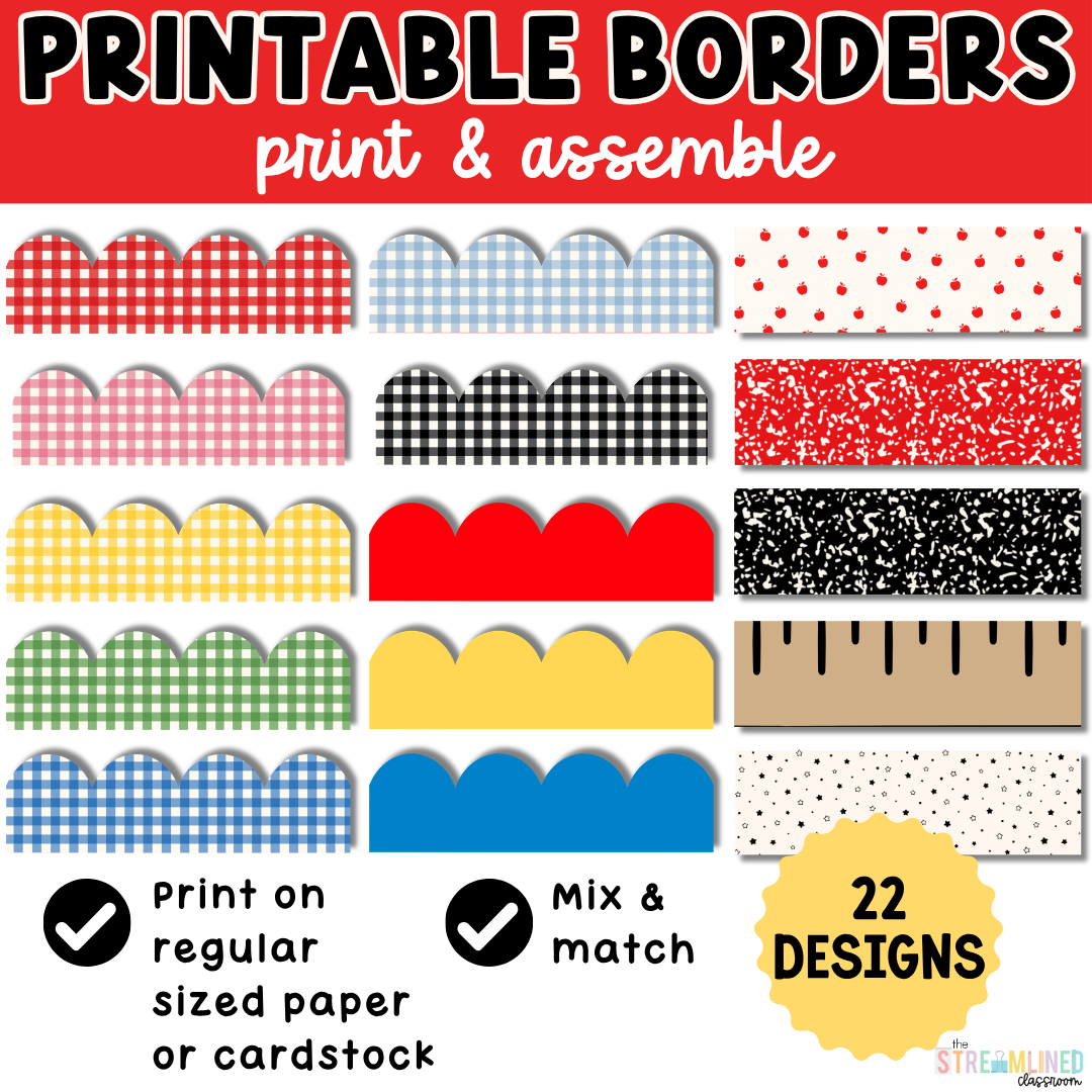 Back-to-School Bulletin Board | Gingham Welcome Back Door Decor - Image 8