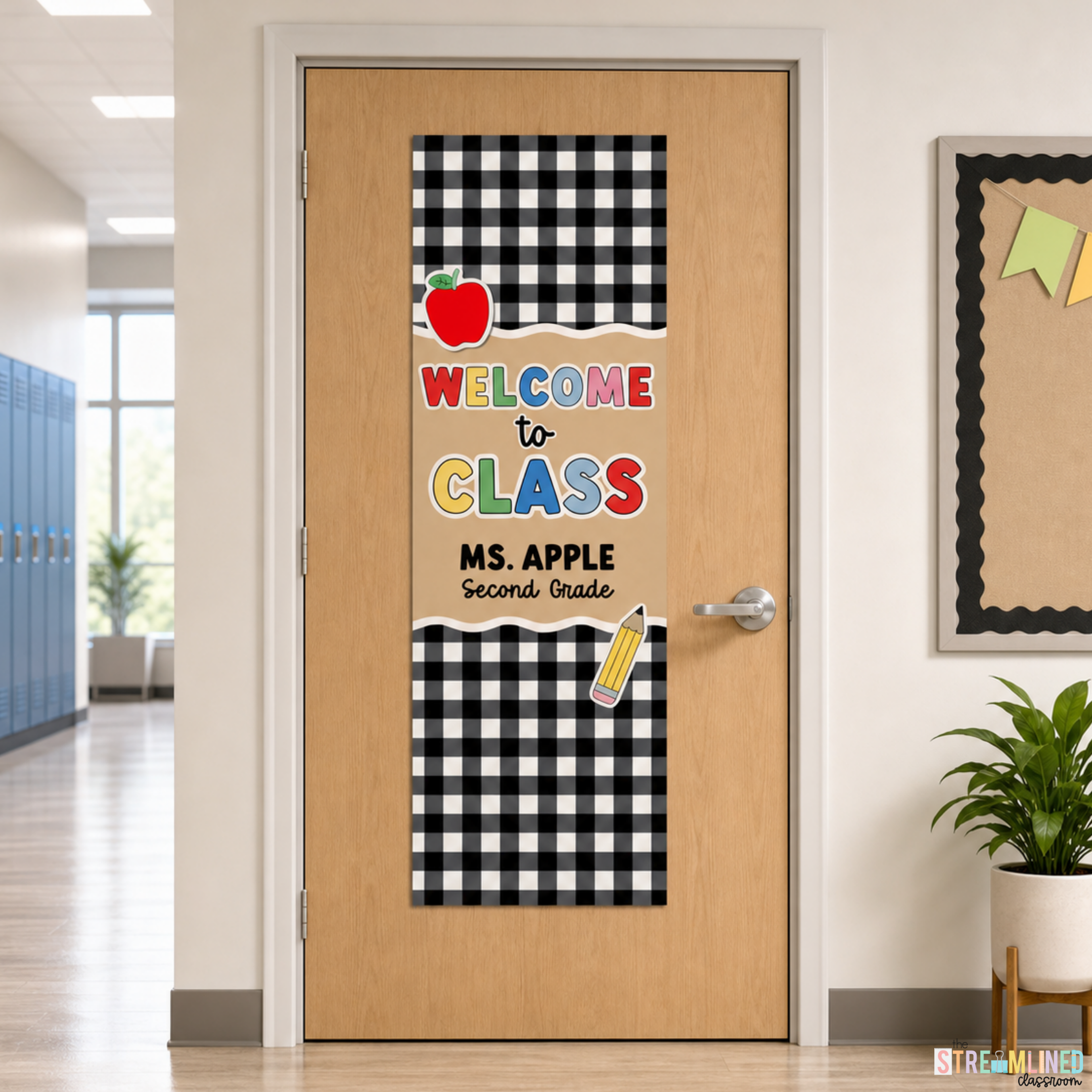 Classroom Banners | Printable Door Banners Gingham - Image 8
