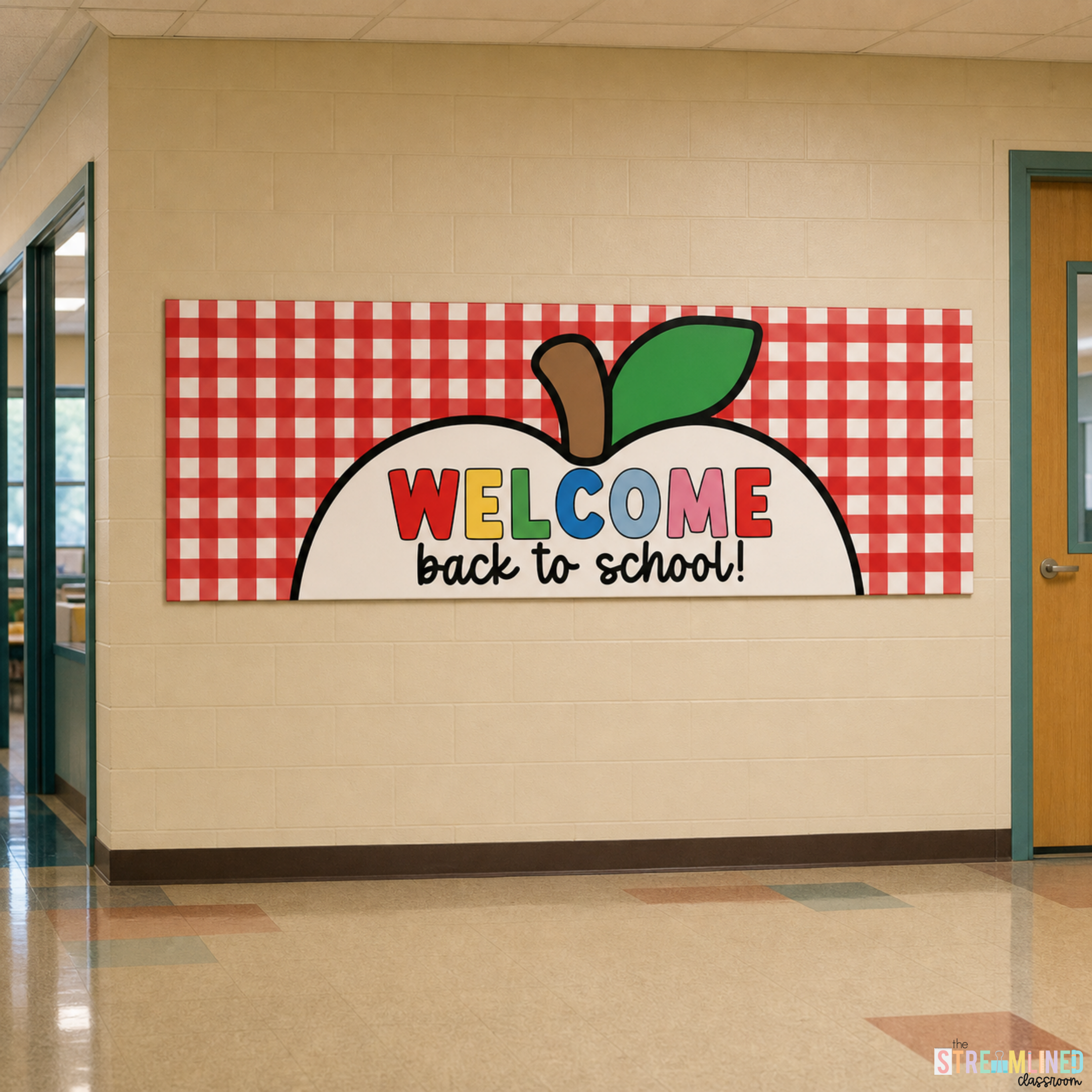 Classroom Banners | Printable Door Banners Gingham - Image 6