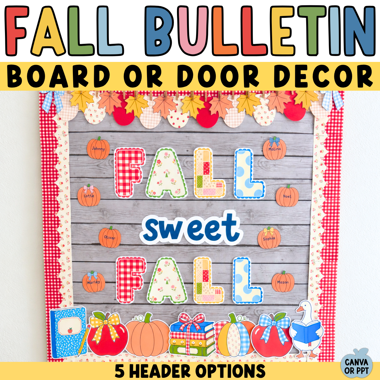 Fall Bulletin Board | Cottagecore Classroom Decor