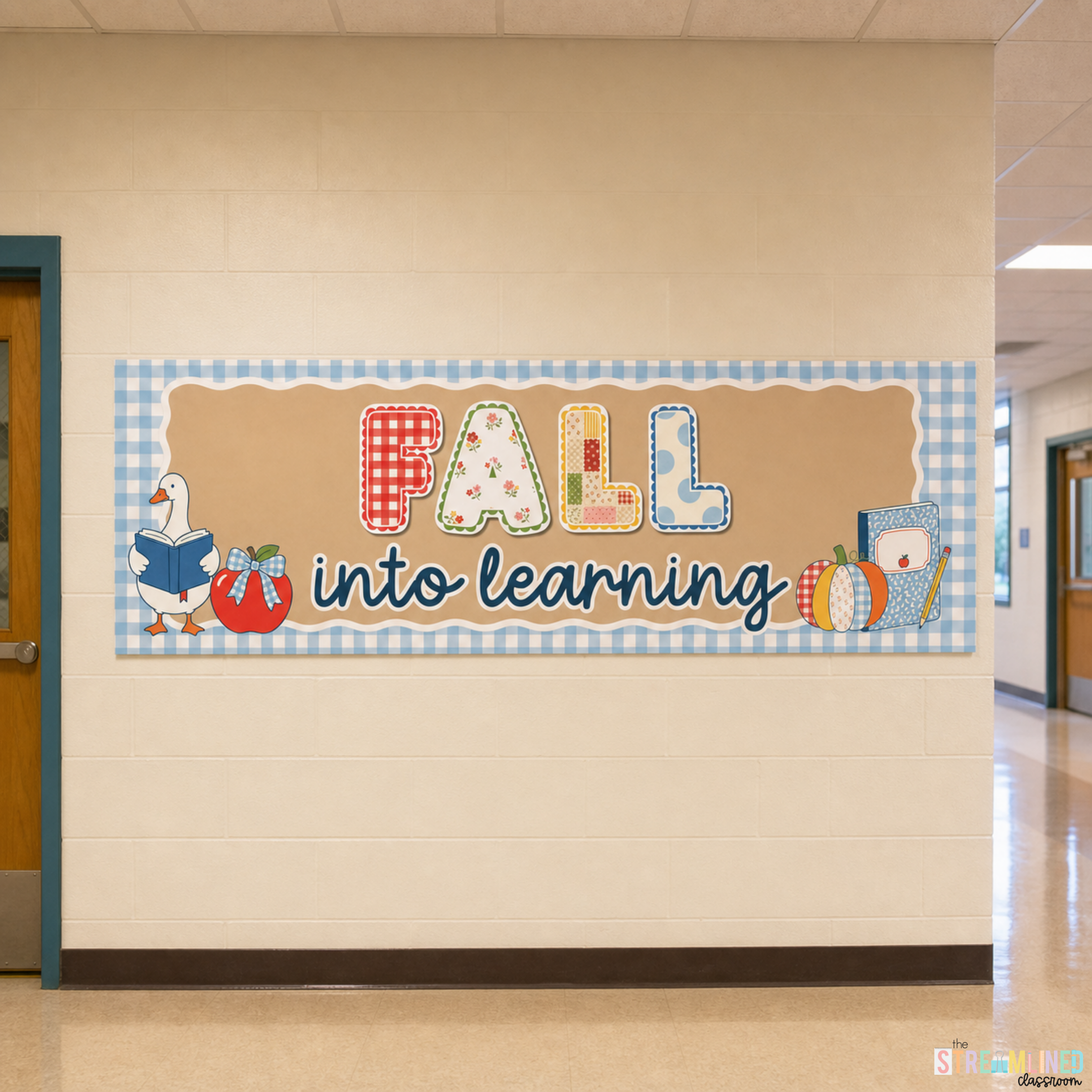 Fall Banners | Printable Classroom Door Banners Gingham - Image 8